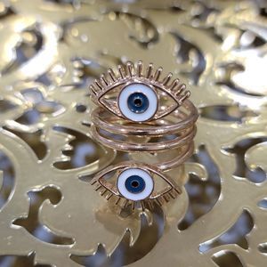 Evil Eye Ring - Adjustable